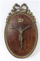 Lot 619 - 19th century ormolu figure of Christ on the...