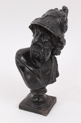 Lot 950 - A 19th Century Grand Tour bronzed bust of Ajax