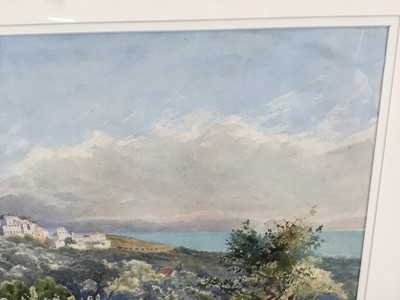 Lot 105 - Attributed to Herbert Arnould Olivier (1861-1952) - Mediterranean watercolour, framed and glazed