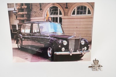 Lot 1 - Rare H.M.Queen Elizabeth II silver chauffeur's badge belonged to Leonard Massey RVM