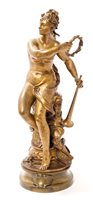 Lot 627 - Late 19th century bronze figure entitled...