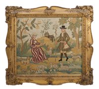 Lot 629 - Fine 19th century or earlier needlework...