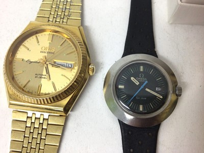 Lot 348 - 1960s/1970s ladies Omega Automatic wristwatch, Cyma military G.S.T.P. pocket watch, Swatch watch and various wristwatches