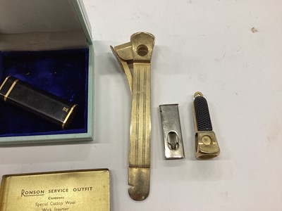 Lot 2692 - Cartier cigarette lighter, other lighters and cigar cutters