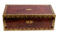 Lot 632 - Good Regency rosewood and brass mounted...