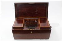 Lot 633 - Regency mahogany and tulipwood crossbanded tea...