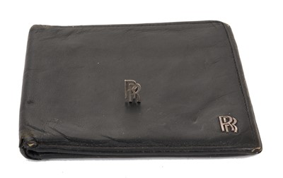 Lot 2 - Rolls-Royce lapel badge and wallet - Provenance: The Queen's Head Chauffeur