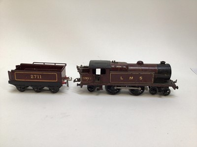 Lot 24 - Railway O Gauge selection of unboxed locomotives including LMS 4-4-0, 0-4-0,No 2270, 0-4-0 No 4429 plus one tender No 2711