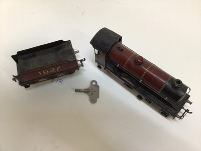 Lot 27 - An unboxed Bassett-Lowke O Gauge LMS clockwrok locomotive 4-4-0 "Duke of York" 1927