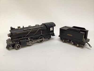Lot 30 - Lionel O Gauge 2-4-2 locomotive and tender 261E, plus 2-4-0 Lionel Lines 259 locomotive and tender all boxed