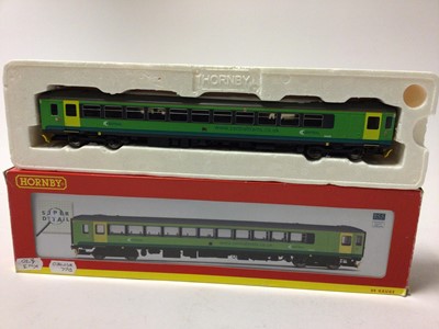 Lot 61 - Hornby OO gauge Central Trains Class 153 DMU '153333; R2756, BR Bo-Bo Diesel Electric Class 86 Locomotive 86259 'Les Ross' R2755, BR 4-6-2 Battle of Britain Class 34081 '92 Squadron' R2220 all boxe...
