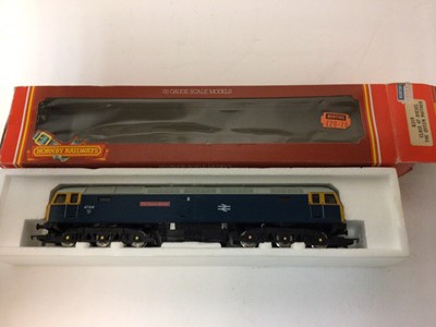 Lot 65 - Hornby OO gauge BR Class 37 Diesel 'William Cooksworthy' R402, BR Class 47 Diesel Intercity R802, Class 47 Diesel 'The Queen Mother' R319, BR Class 58 Co-Co Diesel R250 all boxed (4)