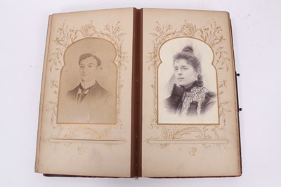 Lot 1071 - Late 19th century photograph album, potentially of Darwin interest, but all sitters unidentified