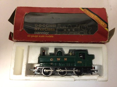 Lot 71 - Hornby OO gauge boxed selection (boxes mixed condition) including LMS Class 3F 0-6-0 T 'Jinty' GWR 0-4-0 Tank No. 101, R077 plus four others (6)