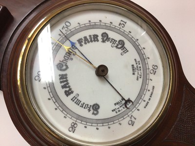 Lot 2482 - Three assorted barometers, including one Shortland on stone base