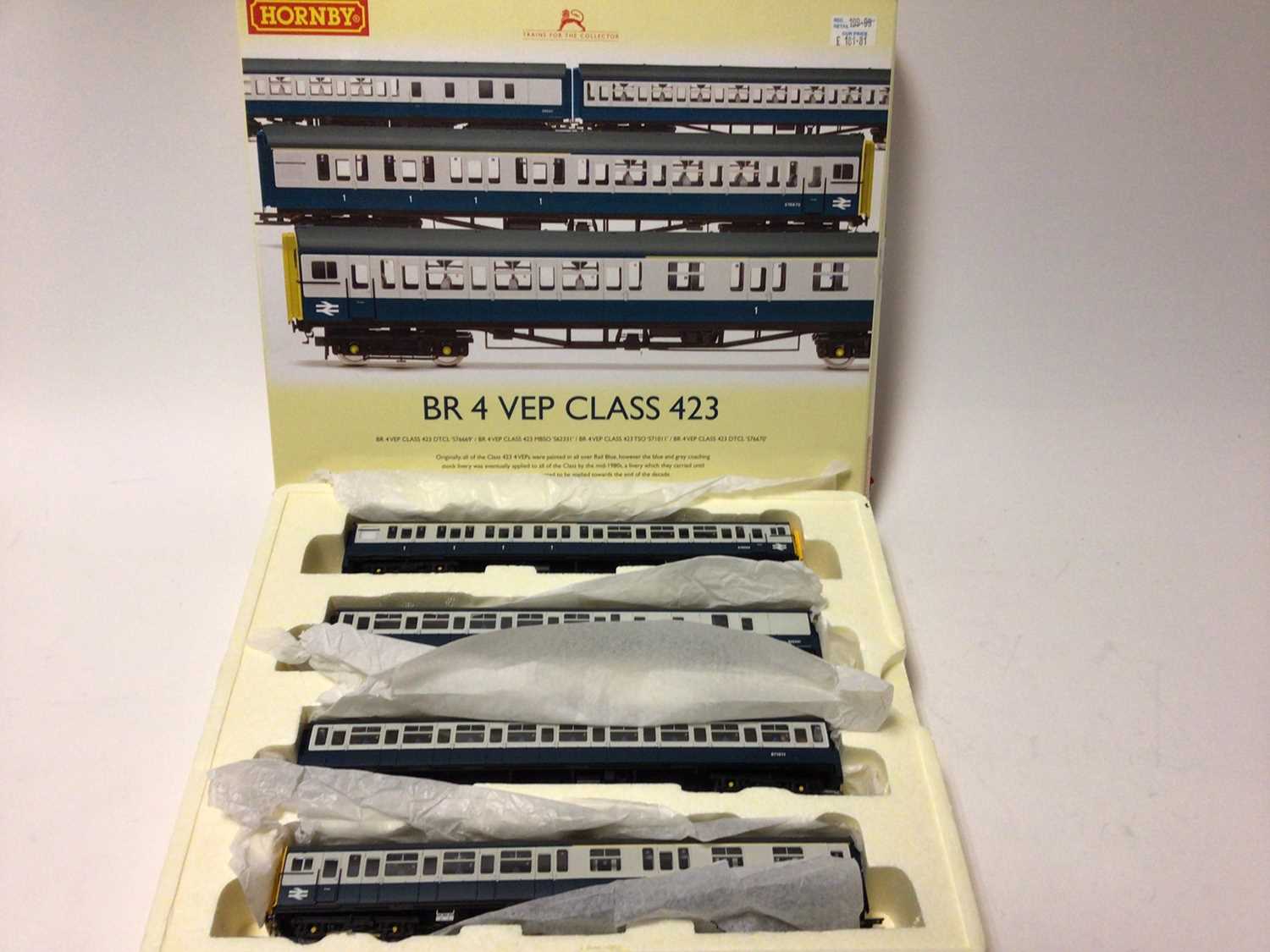 Lot 75 - Hornby OO gauge BR 4 VEP Class 423 Train Pack R3143 boxed