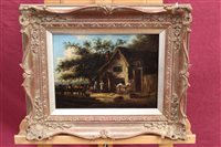 Lot 943 - Follower of George Morland, oil on panel -...