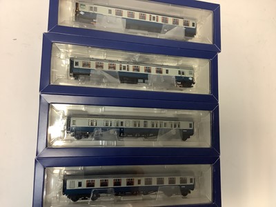 Lot 87 - Bachmann OO gauge Class 411 CEP four car EMU BR blue and grey 7113 31-427 boxed
