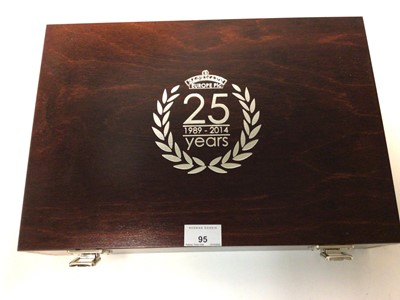 Lot 95 - Bachmann Europe PLC 25 Years Anniversary 1989-2014 OO gauge set in wooden presentation box