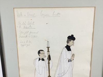 Lot 283 - Charles Knode original costume design - Death in Venice, 31cm x 45cm
