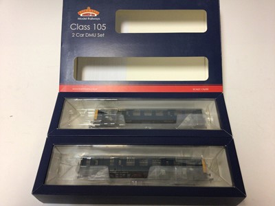 Lot 97 - Bachmann OO gauge Class 105 two car DMU BR blue and yellow end 31-325 boxed