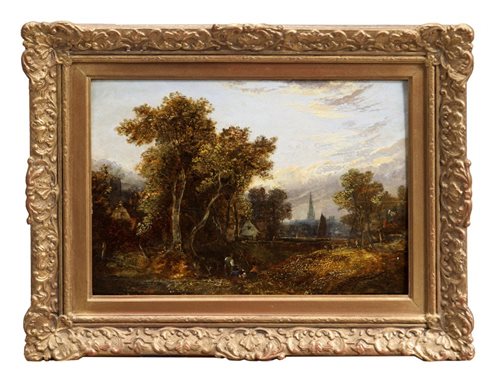 Lot 947 - Joseph Paul (1804 - 1887), oil on panel -...