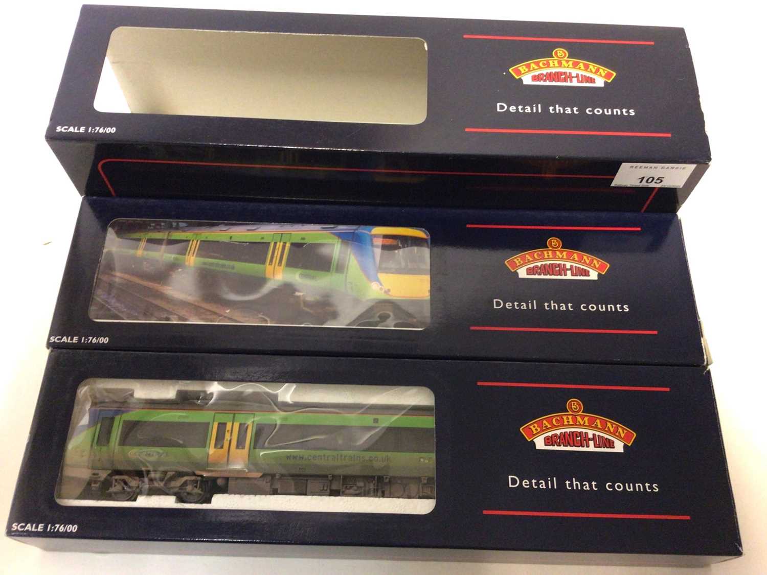 Lot 105 - Bachmann OO gauge 170/1 Turbostar two car DMU 'Central Trains' weathered 32-451A boxed