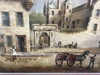 Lot 37 - 19th century Scottish school oil on canvas - View of Gowrie House Perth Scotland