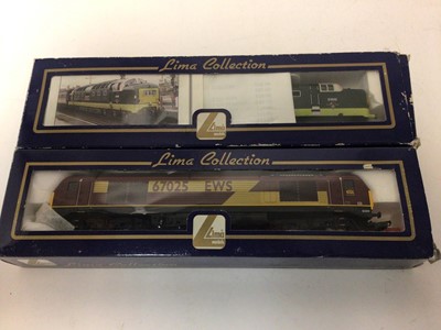 Lot 143 - Lima OO gauge Diesel Locomotives Class 67004 Post Haste L 204942, Class 67025 EWS L 205261, Class 55D 9000 Royal Scots L204651, Class 9016 Porterbrook L205260 all boxed (4)