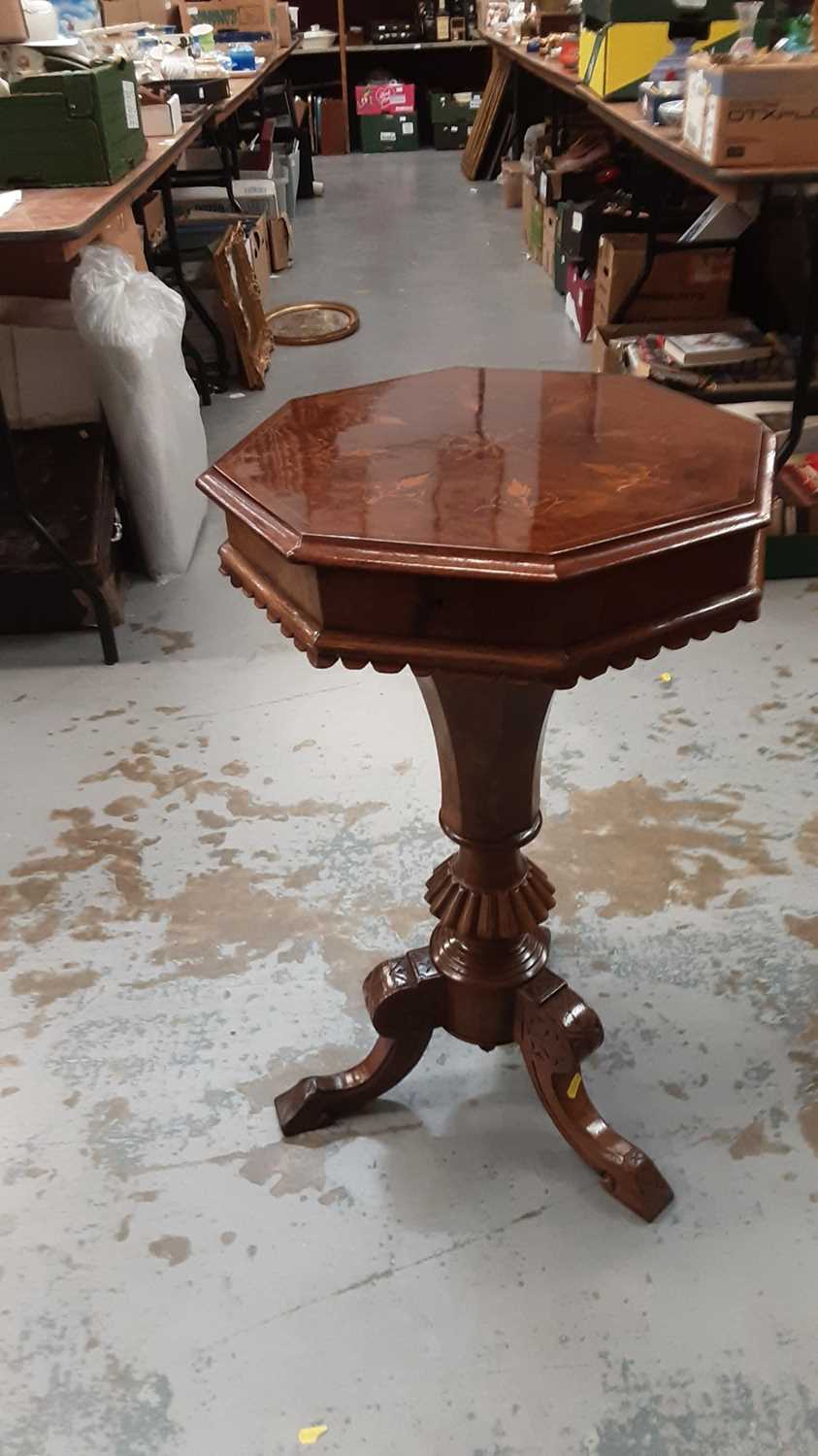 Lot 1423 Victorian needlework table