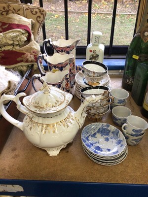 Lot 63 - Early 19th century English porcelain teapot, possibly Rockingham