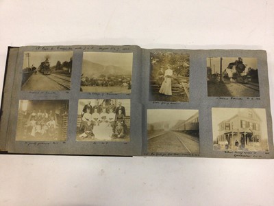 Lot 1549 - Early 20th century photograph album of New York and America, circa 1903.