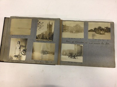 Lot 1549 - Early 20th century photograph album of New York and America, circa 1903.