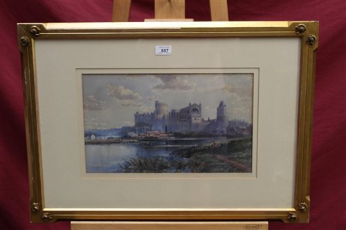 Lot 957 - John Syer (1815 - 1885), watercolour - Windsor...