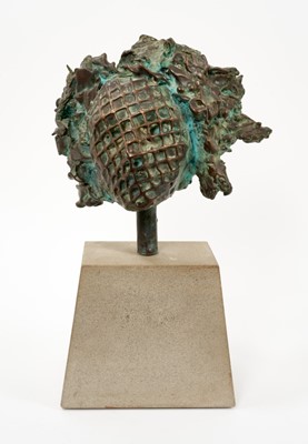 Lot 957 - *Tim Fargher (b. 1952) bronze, 'Masque of Night: Secrecy', on stone plinth. Provenance: Purchased Patridge Fine Arts, 144-146 Bond Street