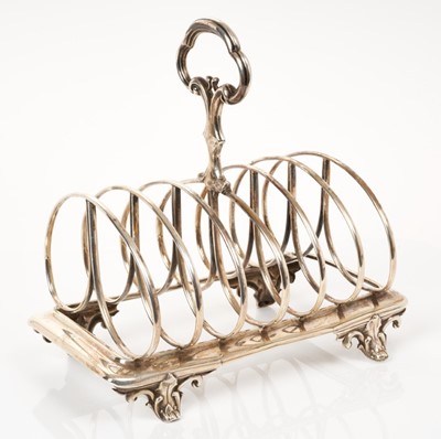 Georgian Sterling Silver Toast Rack London 1827