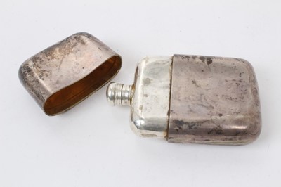 Lot 463 - Victorian silver spirit flask and cover