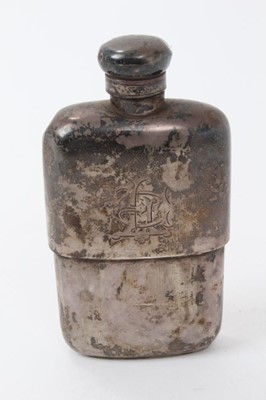 Lot 464 - Victorian silver spirit flask