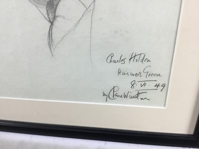 Lot 131 - Clare Winsten (1894-1989), pencil portrait of architect Charles Holden