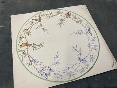 Lot 228 - Large collection of late 19th / early 20th century original ceramic designs, including work by Camille Solon (Minton's artist) and others