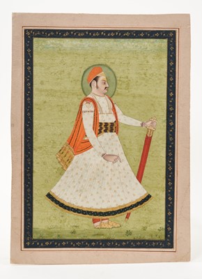 Lot 167 - 19th century Anglo-Indian school, gouache depiction of a nobleman