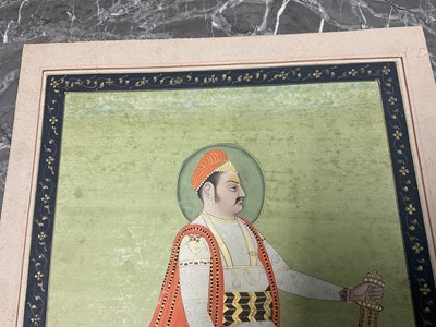 Lot 167 - 19th century Anglo-Indian school, gouache depiction of a nobleman