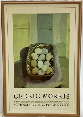 Lot 89 - Three framed exhibition poster prints - Cedric Morris, Winifred Nicholson and Ben Nicholson, 55cm x 80cm and 44cm x 62cm (3)