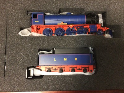 Lot 221 - Bachmann OO gauge WD 8F Class 400 2-8-0 locomotive and tender "Sir Guy Williams", in Longmoor Military Railway blue livery, in presentation wooden box, 32-250