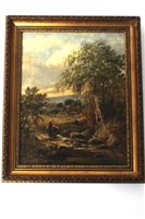 Lot 979 - I. Mackill, 19th century oil on canvas - river...
