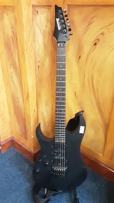 Lot 9 - Ibanez Prestige left-handed six string electric guitar, black finish