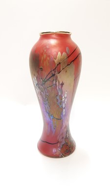 Lot 1158 - Red Okra flambé vase