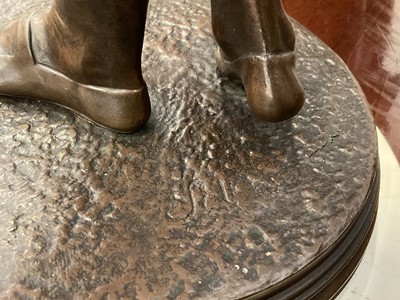 Lot 935 - John Jules B. Salmson (1823-1902): Substantial pair of bronze figures of Shakespeare and Rousseau