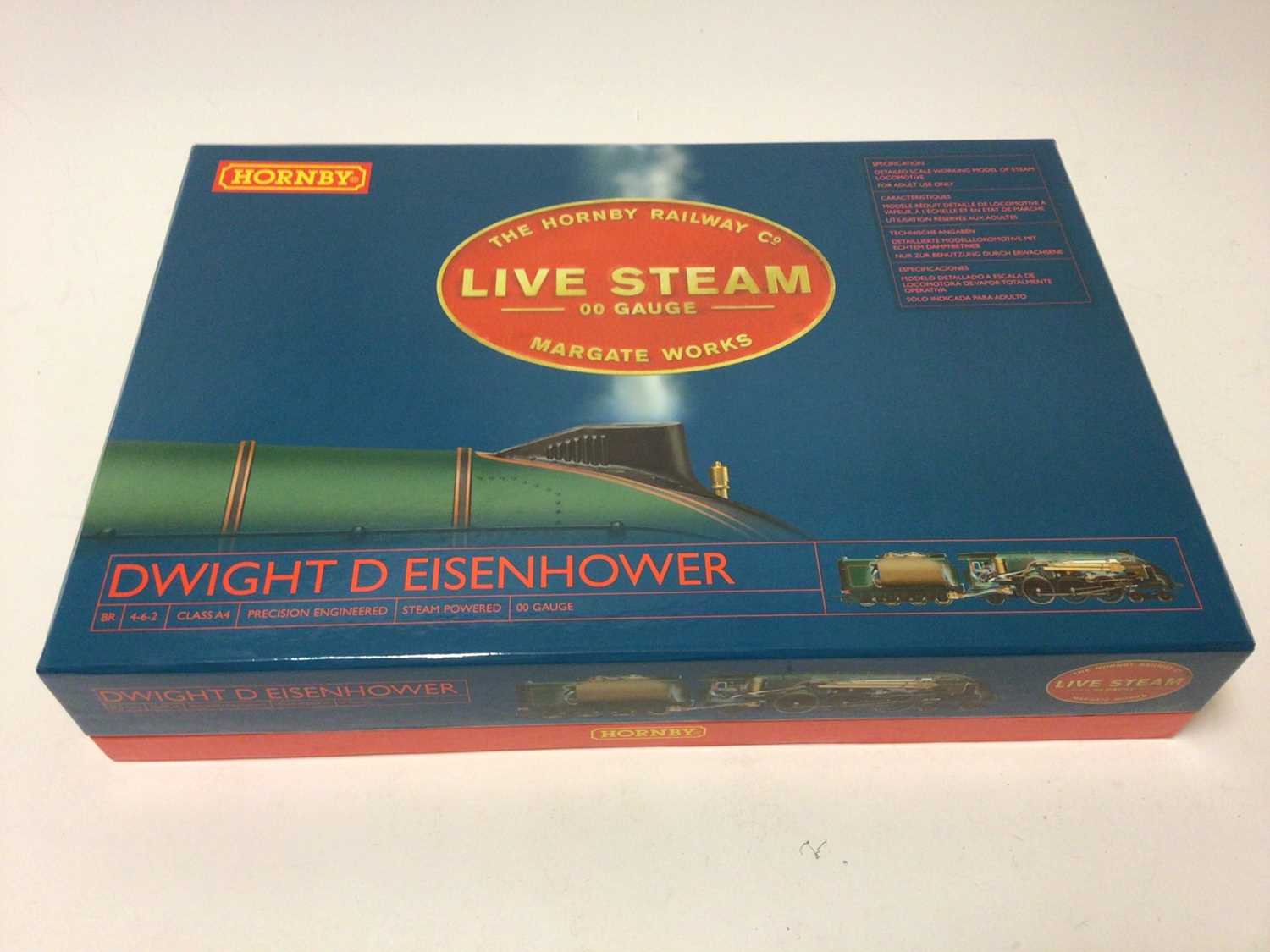 Lot 236 - Hornby OO gauge 4-6-2 Class A4 precision engineered BR Mallard "Dwight D Eisenhower" live steam powered locomotive and tender, boxed, R2277