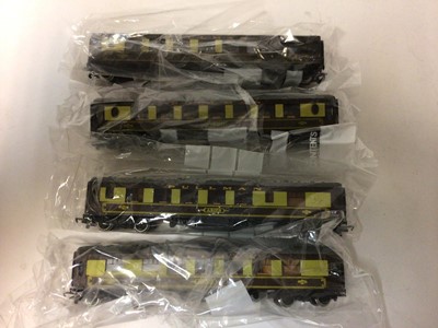 Lot 241 - Hornby OO gauge Anglia Railways Carriages R 4138A, R4137A (x2) & R4136A (x2), plus five BR carriages, GWR coach, LMS coach R434 and Harry Potter Howarts Express coach R4148A, all boxed and a collec...